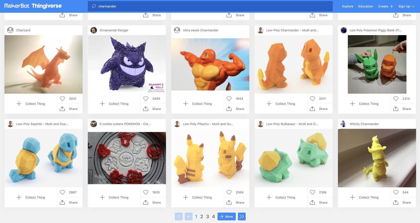 thingiverse screenshot